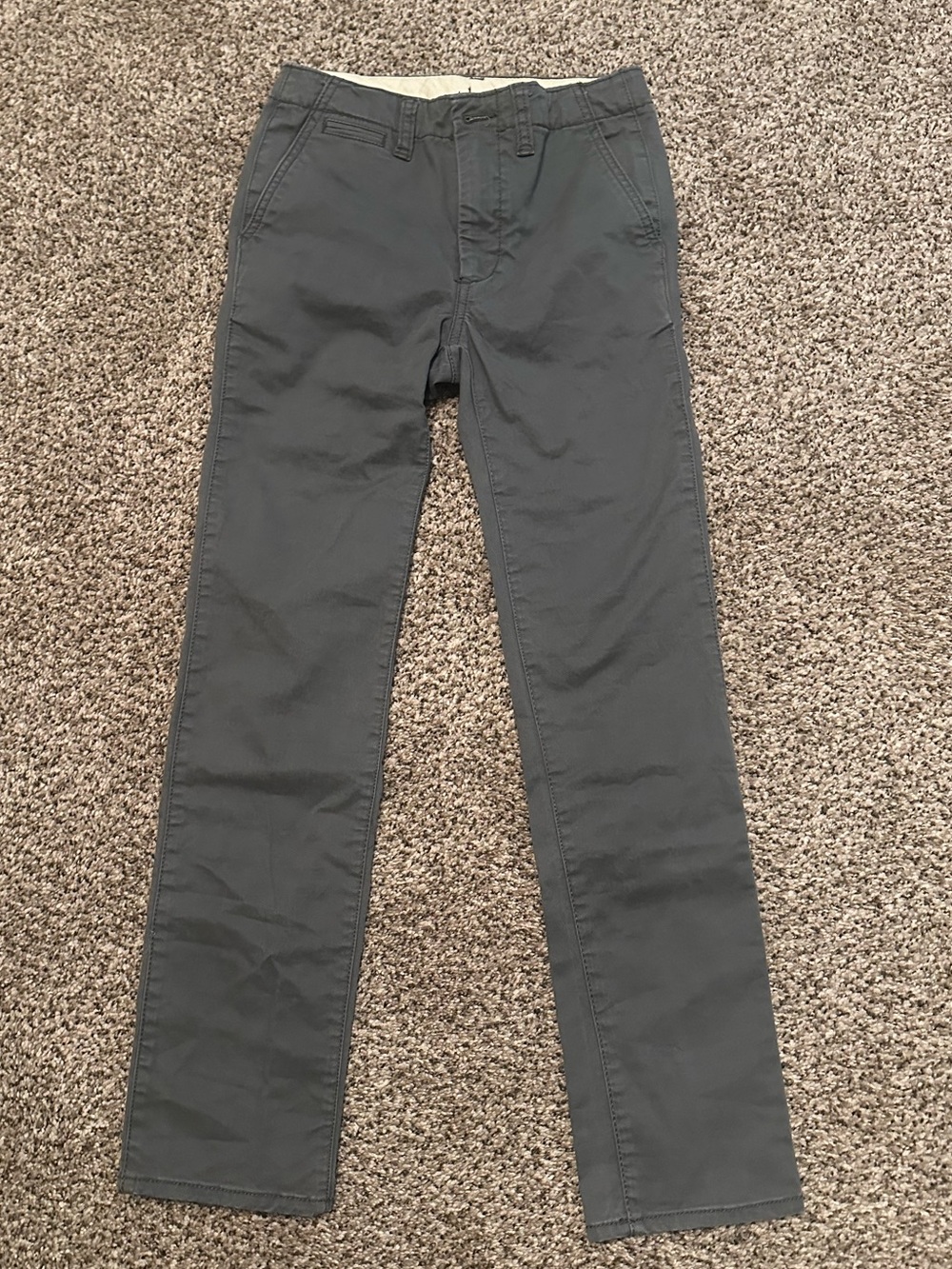 GAP Boys Size 10 Straight-Leg Chinos - Gray